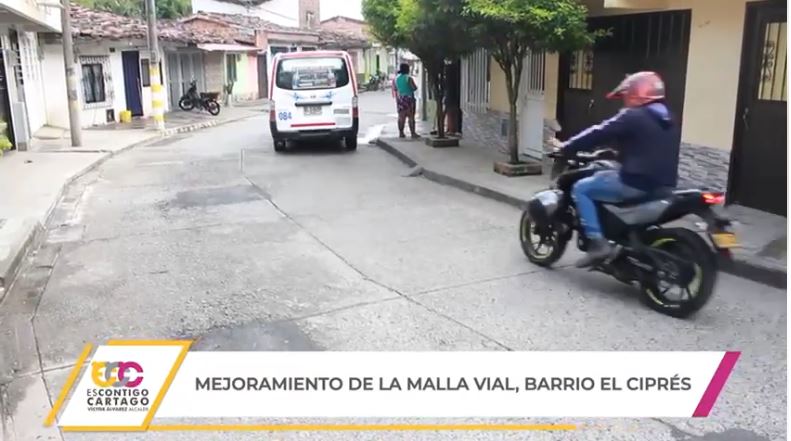 Mejoramiento de la malla vial en el ciprés.