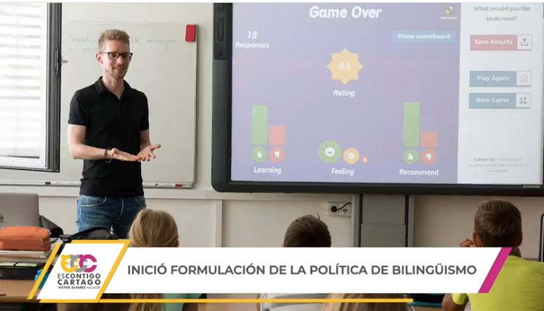 Inició la formulación de la política pública de bilingüismo en Cartago.