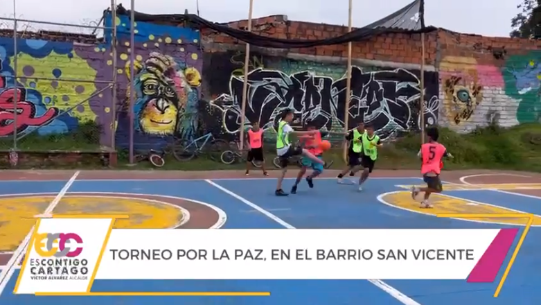 Torneo por la paz, en el barrio San Vicente