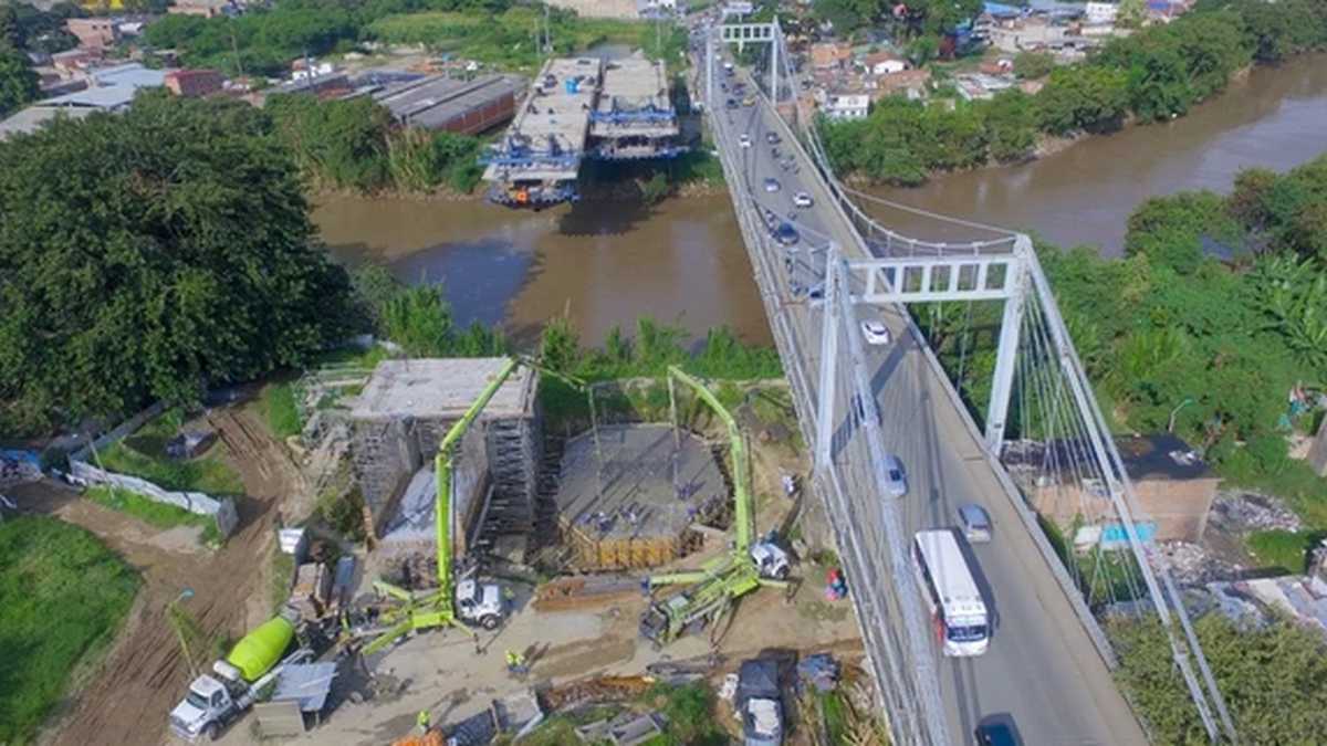 En un 72% avanzan obras del nuevo de puente de Juanchito.