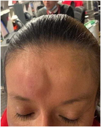 Dj Caleña le pegó tremendo cabezazo a funcionaria de Avianca.