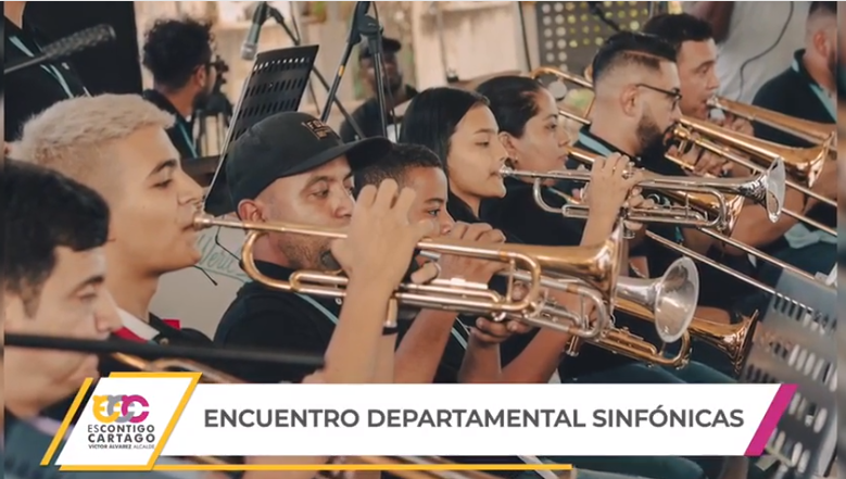 Cartago participó en encuentro departamental de bandas.