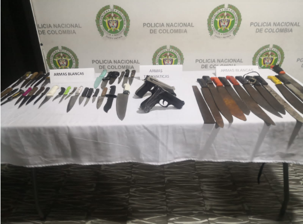 Más de 21 mil armas han sido incautadas en el Valle del Cauca.