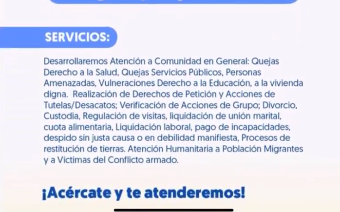 Jornada con la defensoría del pueblo