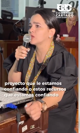 Exaltamos la coherencia de la concejal, Sandra Álzate.