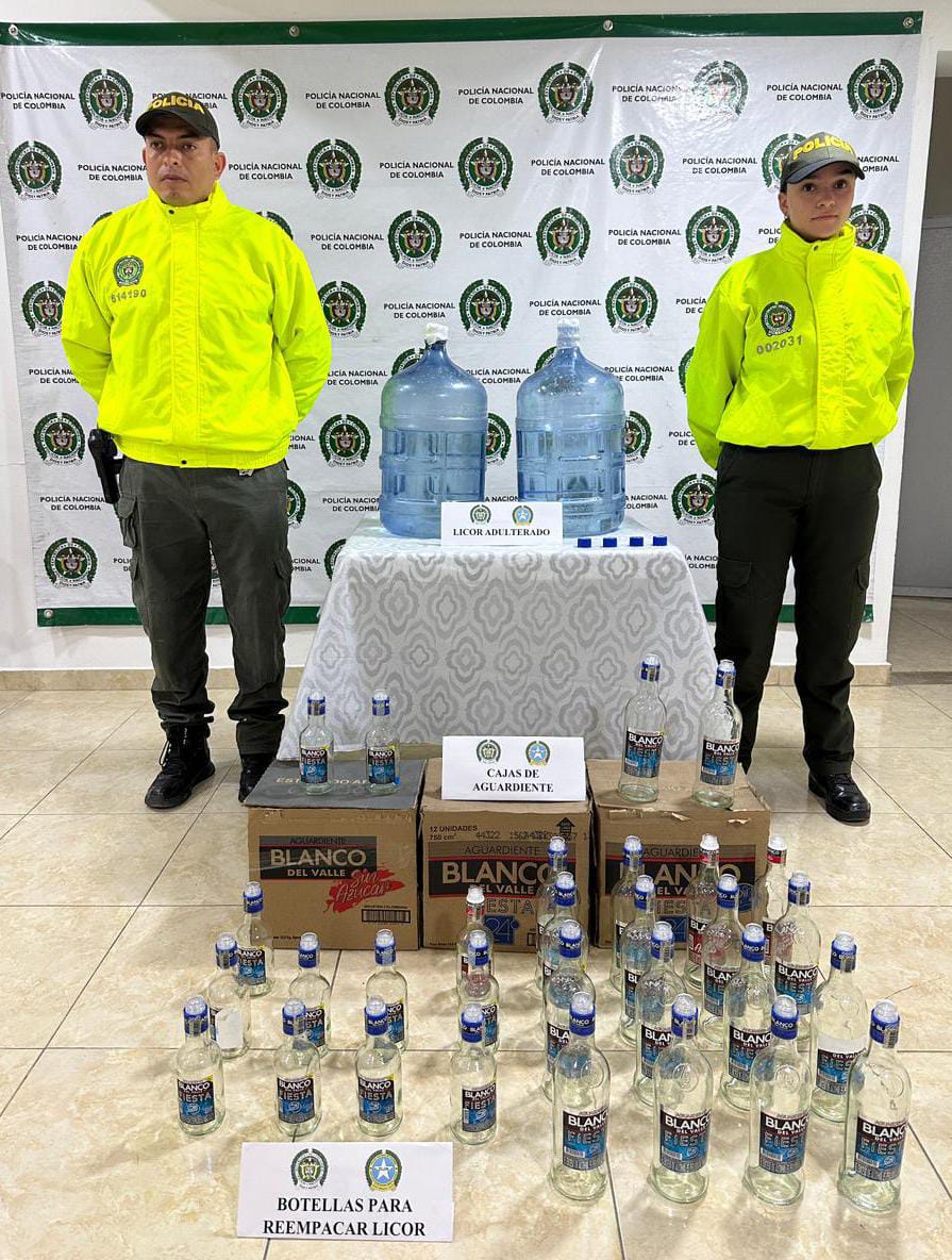 Siguen incautando licor ilegal en el Valle del Cauca.