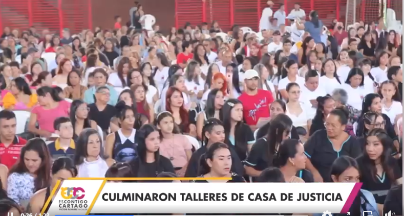 817 personas certificadas en 45 cursos de la casa de justicia.