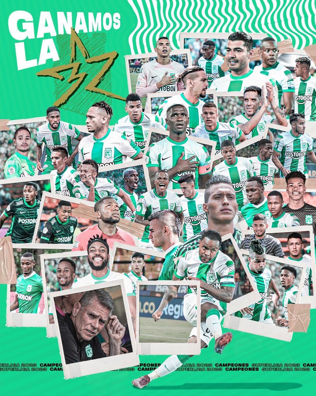Atlético Nacional campeón de la Superliga. Le ganó al Pereira