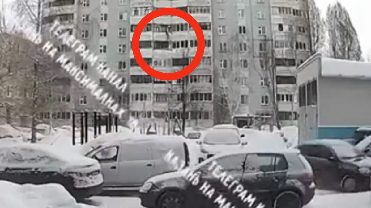 VIDEO: Mujer cae de un sexto piso y sobrevive milagrosamente
