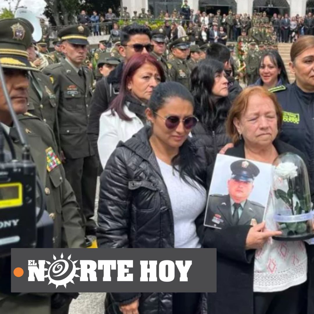 Rinden honras fúnebres a patrullero asesinado en Tibú.