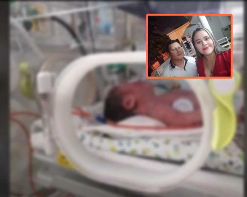 Jacob, el bebé de Gustavo y Leidy. No sobrevivió.