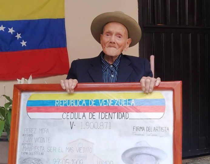 Juan Vicente, el hombre más viejo del mundo.