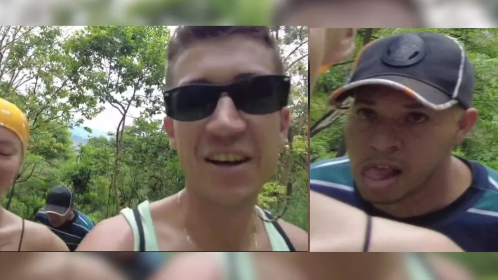 Ataque a turistas en Medellín captado en video.