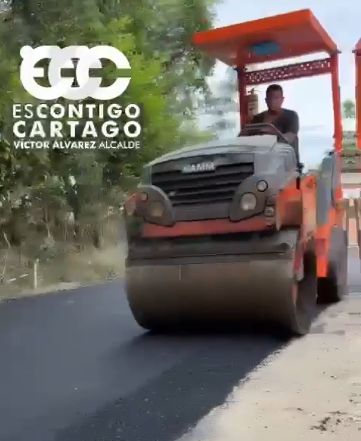 Pavimentación en el barrio la trinidad.