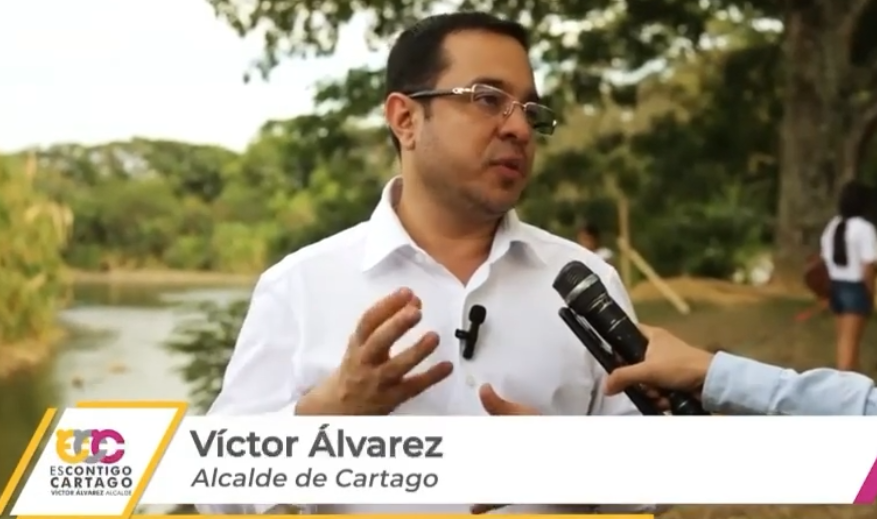 Obras para evitar inundaciones en Cartago.