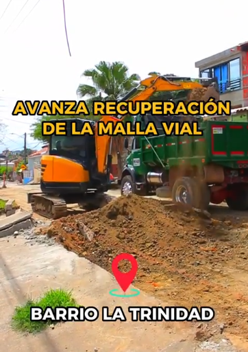 Avanza recuperación de la malla vial.