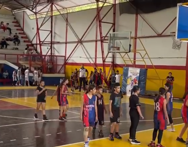 Festival regional de mini baloncesto.