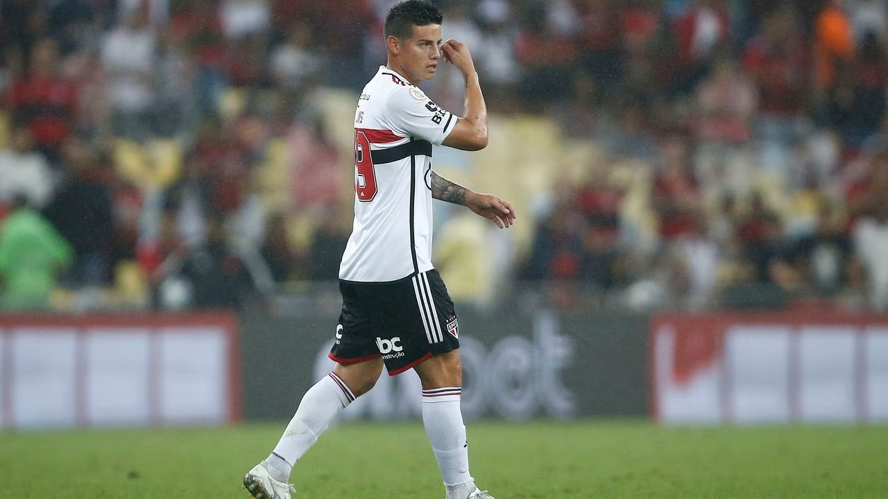 James Rodríguez busca brillar en el partido hoy Sao Paulo ante Corinthians