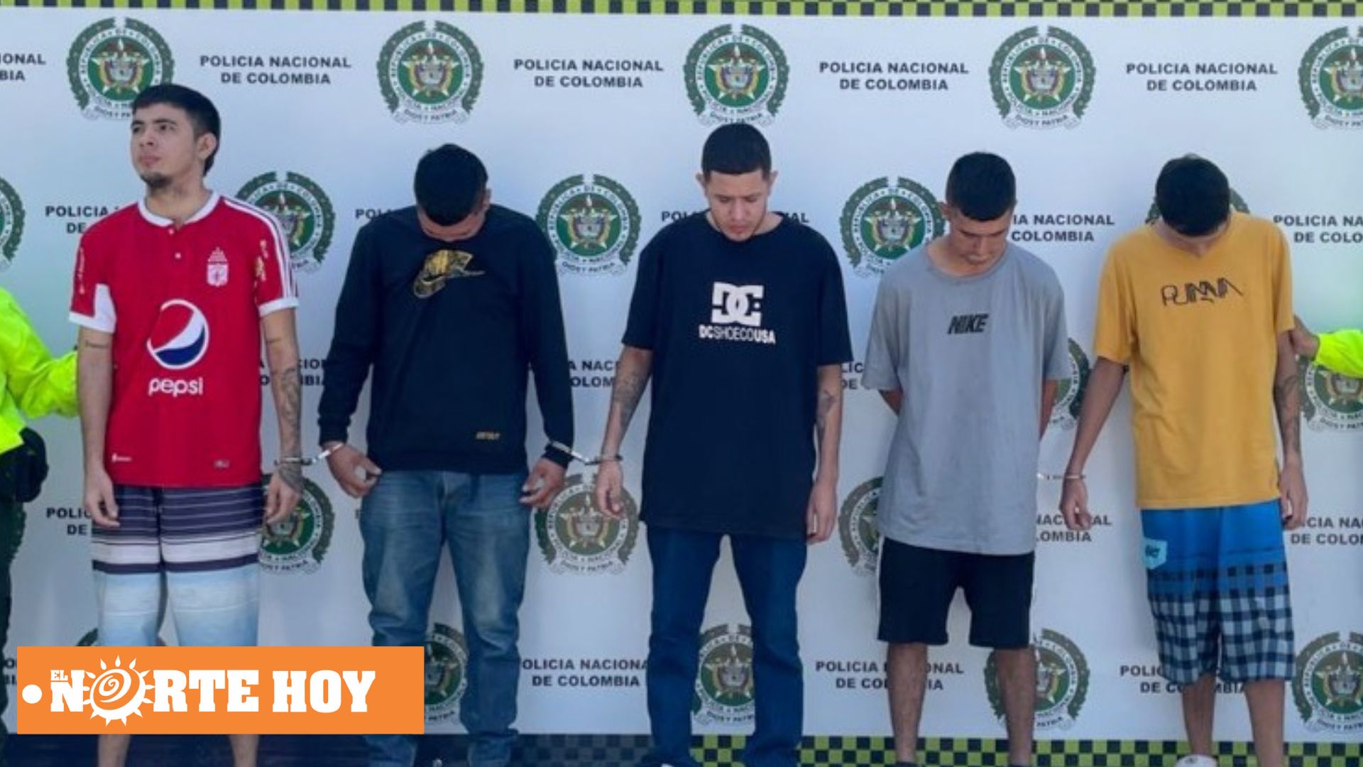 Cinco Presuntos Miembros de 'Los Iluminati' Detenidos por Hurto en Tuluá