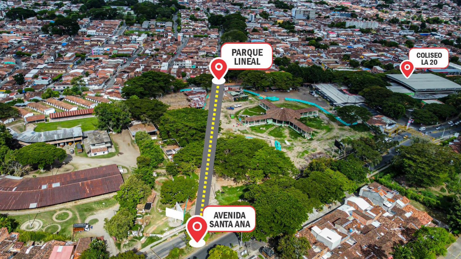 Nueva Conexión Vial: Parque Lineal y Avenida Santa Ana Pronto Conectados