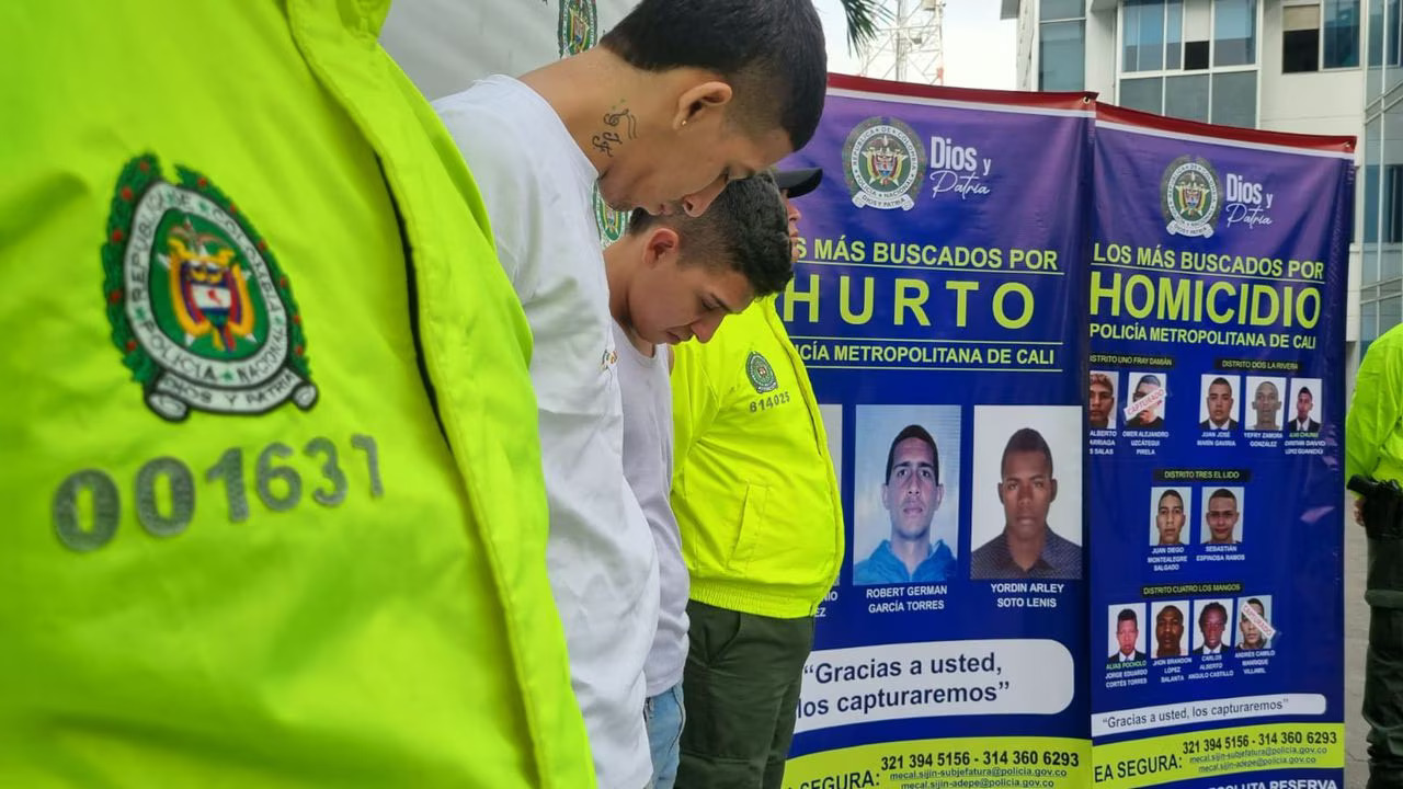 Policía Metropolitana de Cali revela cartel de los delincuentes más buscados