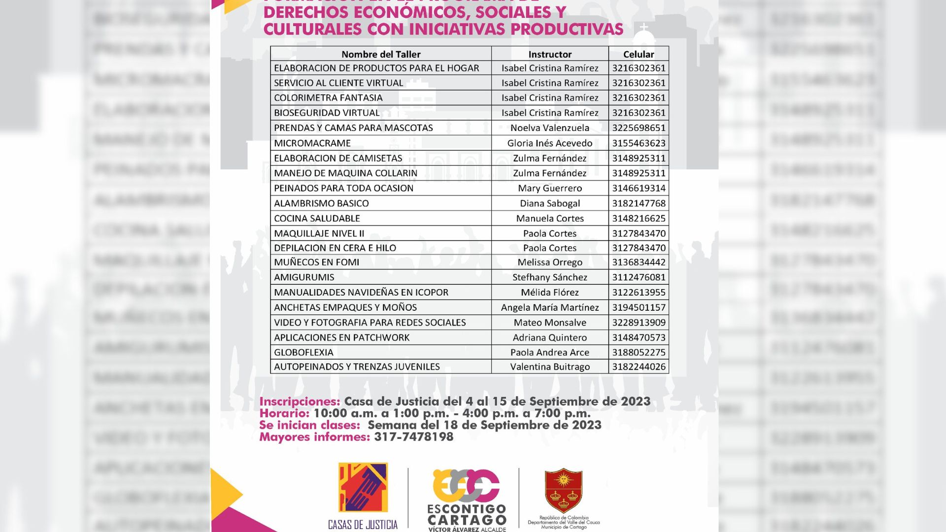 Oportunidades en Cartago: Iniciativas del Programa DESC
