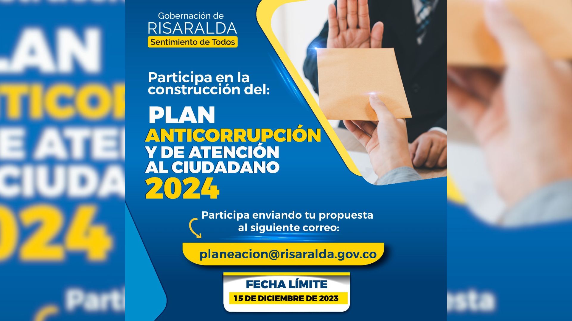 Participa en el Plan Anticorrupción 2024 de Risaralda