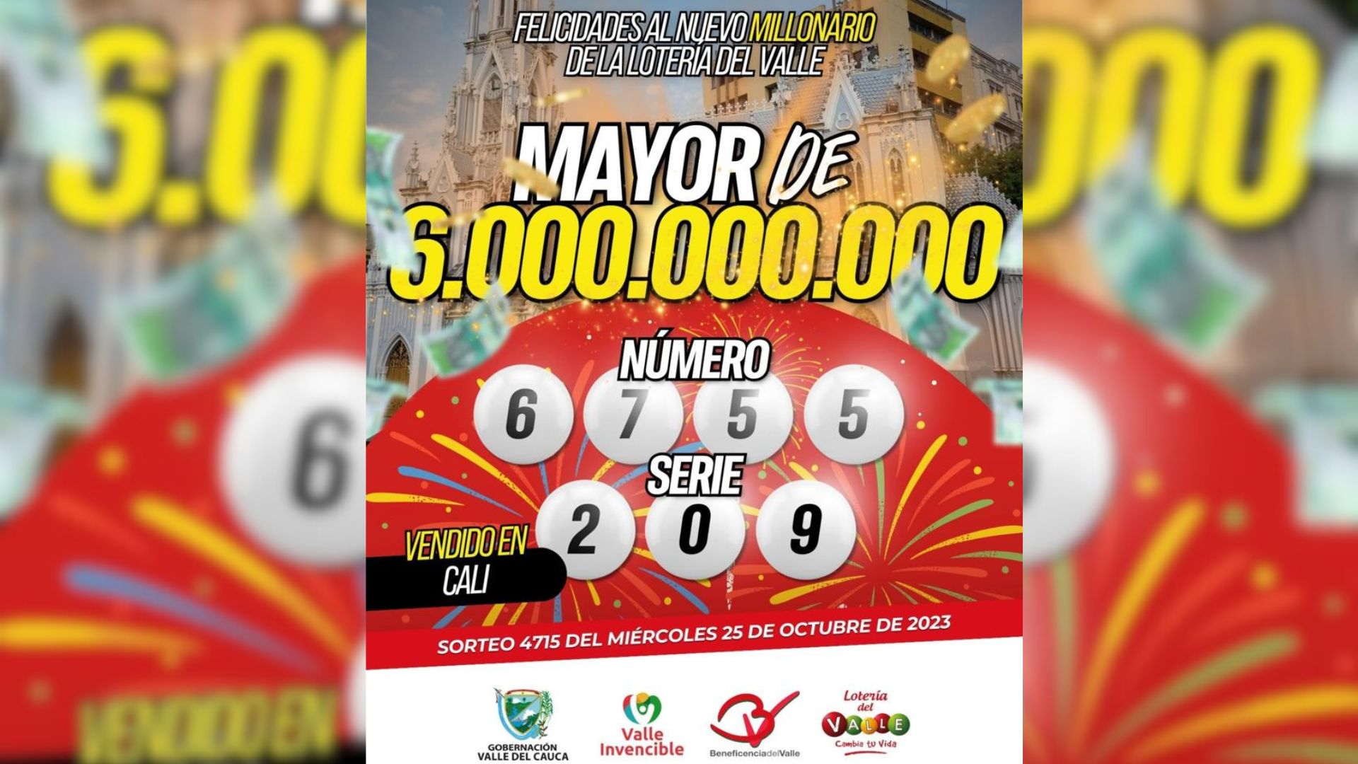 ¡Premio Mayor de $6.000 Millones en la Lotería del Valle!