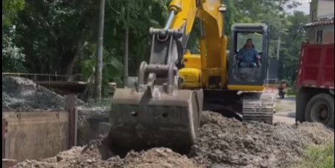 Así va la construcción del colector sobre la Avenida del Río en Cartago