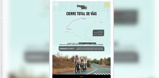 Atención: cierre vial vía Cartago - Pereira