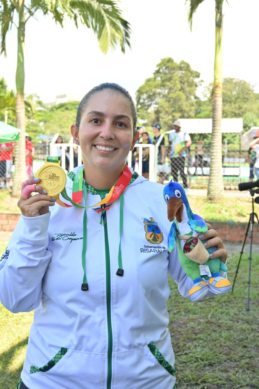 Sara López gana segundo oro para Risaralda en los juegos Nacionales del Eje Cafetero 2023.