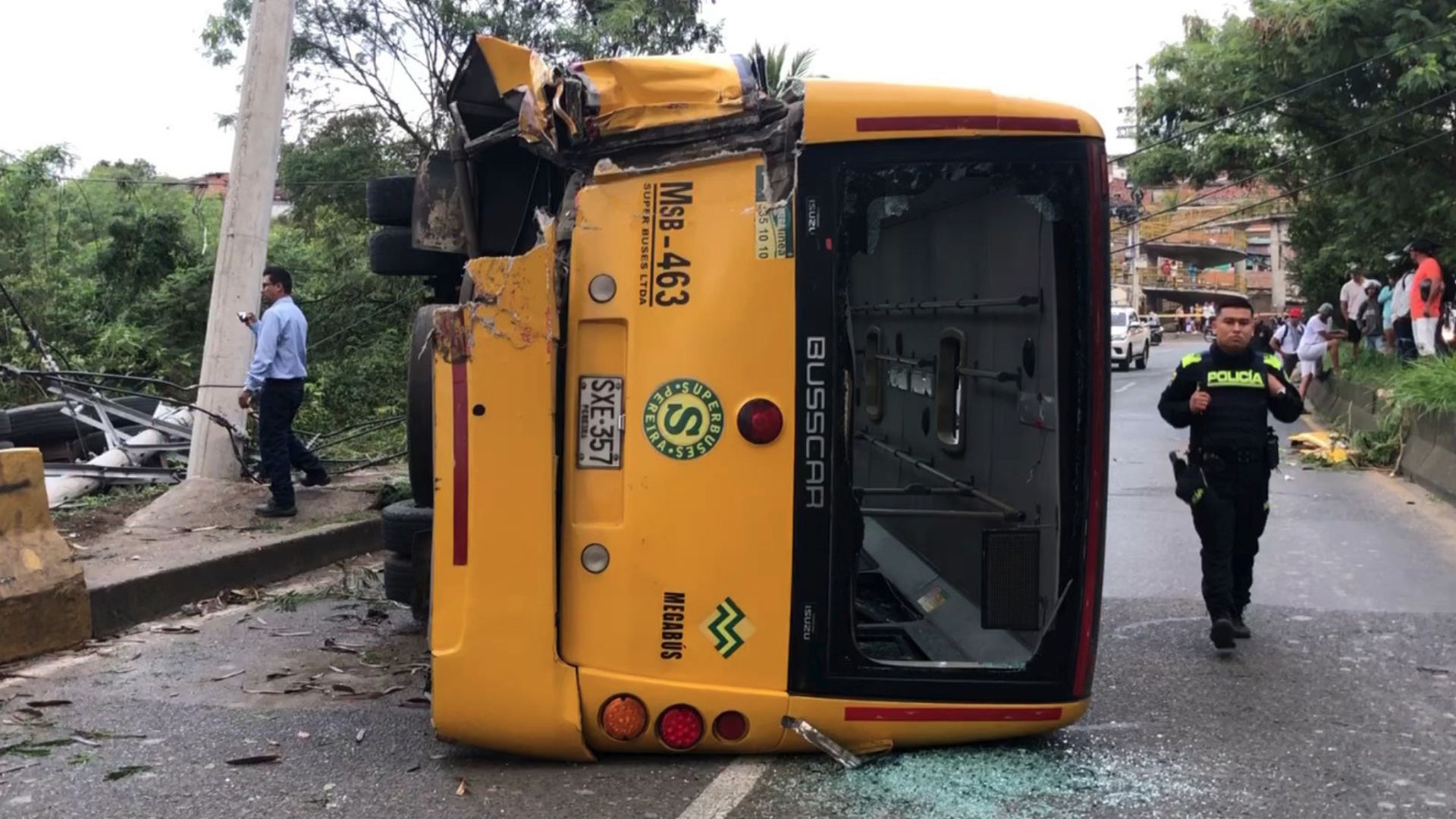 14 Personas Heridas en el Accidente en El Puente Bolívar