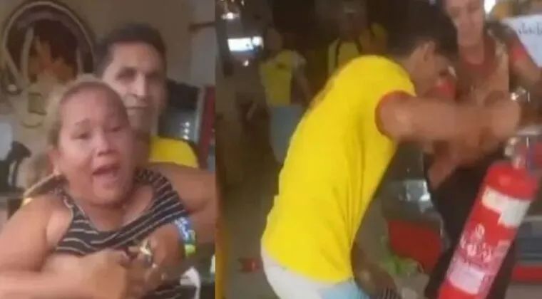 Escándalo En Panadería, Mujer Destrozó Vitrinas En Ataque De Celos
