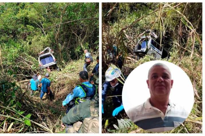 Al Conductor Le Dio Un Infarto Y Cayeron A Un Abismo