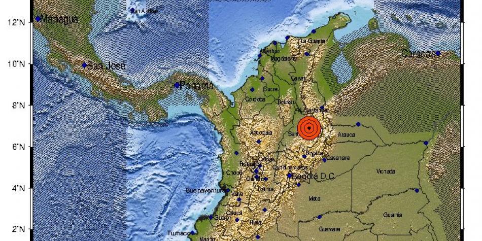 Sismo sacudió a Colombia en la madrugada