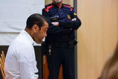 Dani Alves, en el juicio