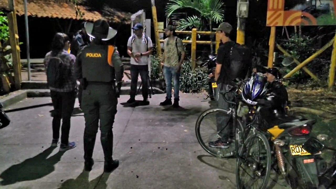 Operativos Policiales en el Parque de la Salud en Cartago