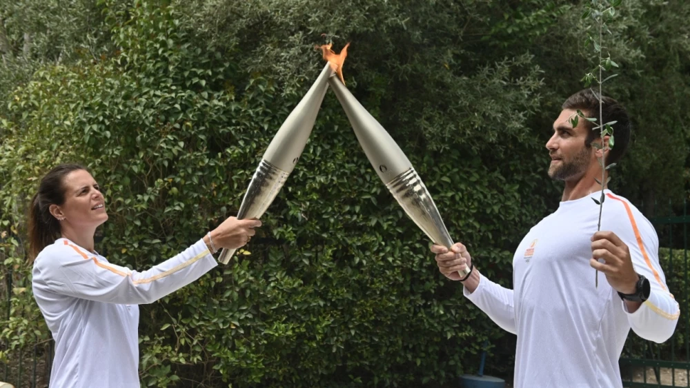Antorcha Olímpica Encendida en Olimpia para París 2024