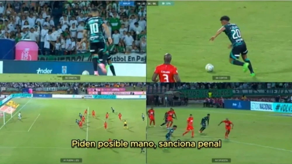 Revelan audios del VAR en Atlético Nacional vs América