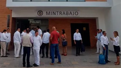 Huelga en el Ministerio del Trabajo