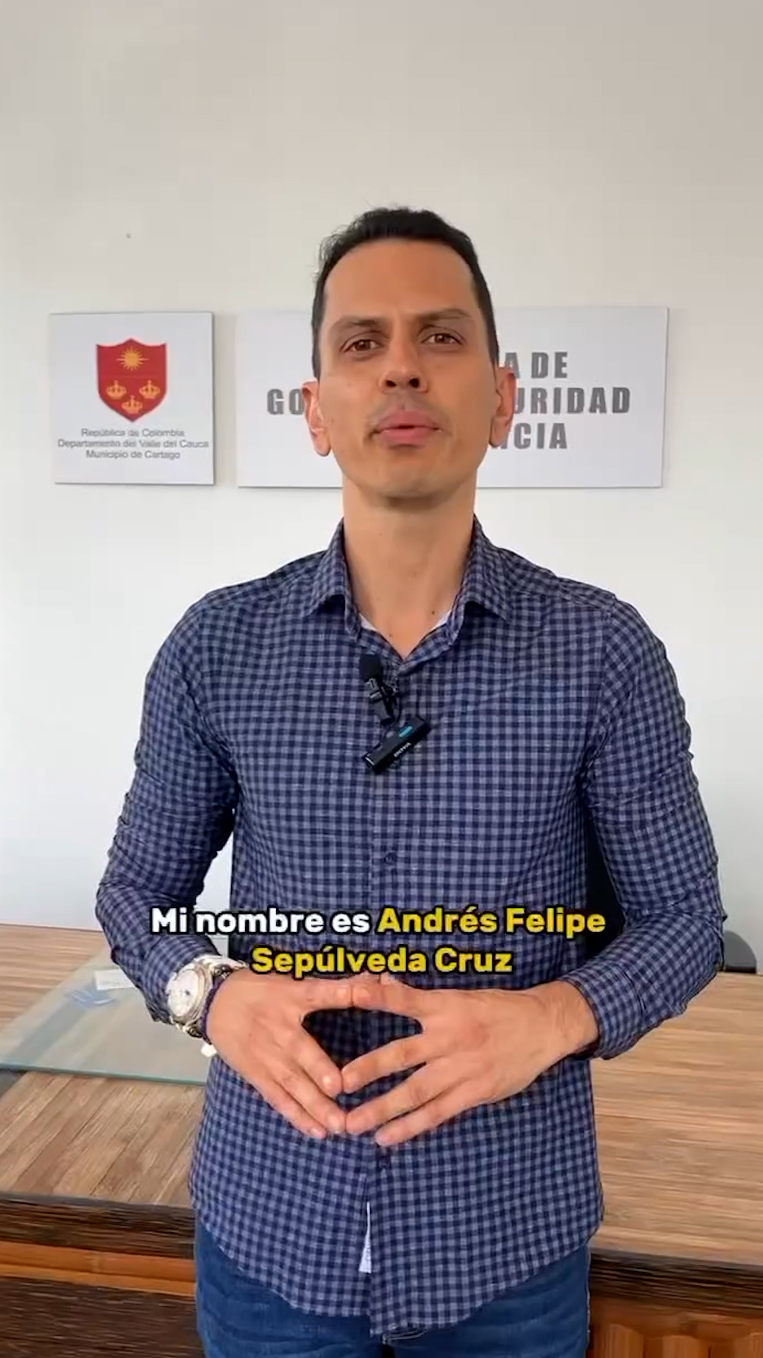 Nuevo Secretario de gobierno en Cartago