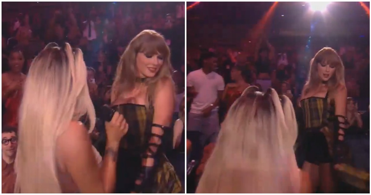Karol G sacó a bailar a Taylor Swift en los VMAs