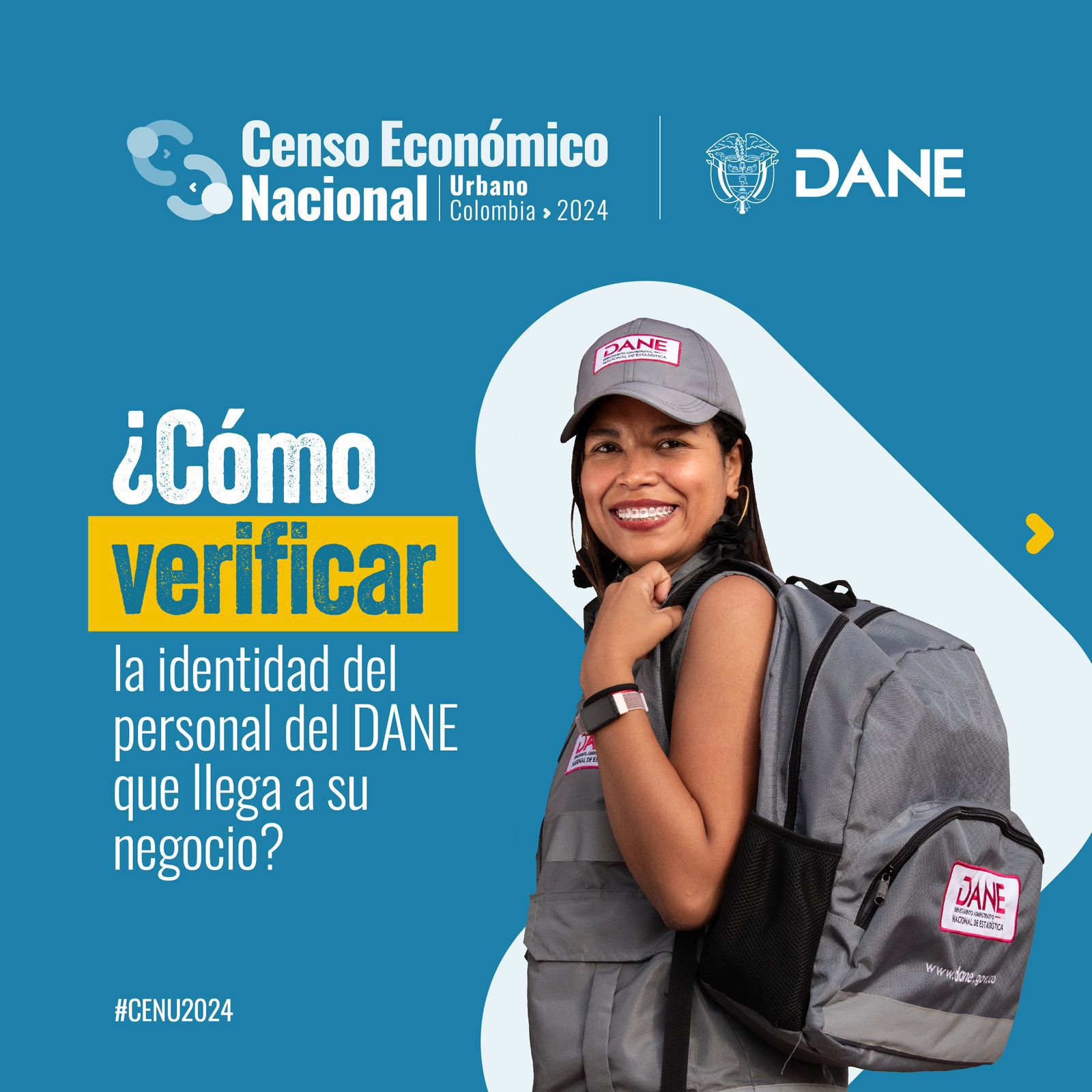 Censo económico nacional urbano: Reconoce a los censistas