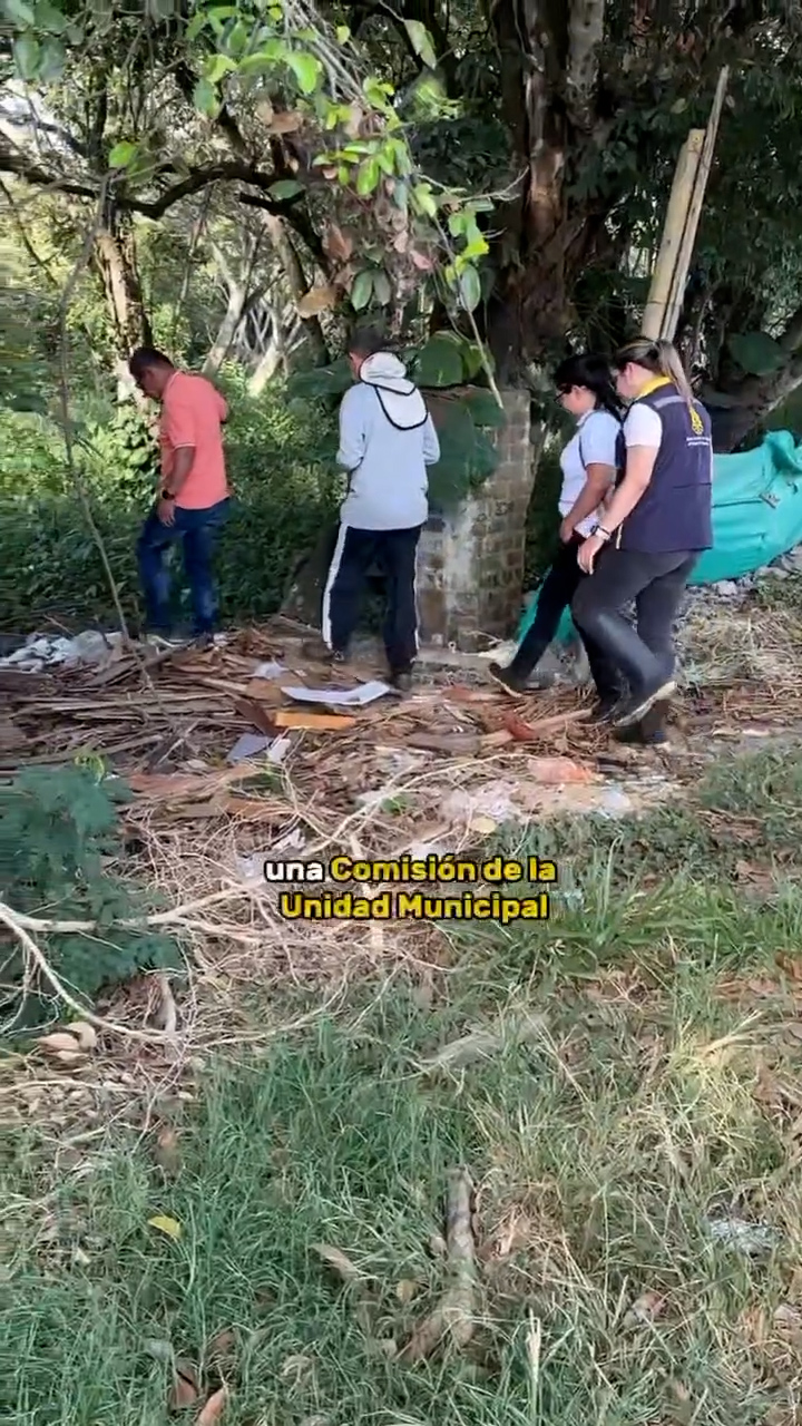 Verificación de zanjones para prevenir inundaciones
