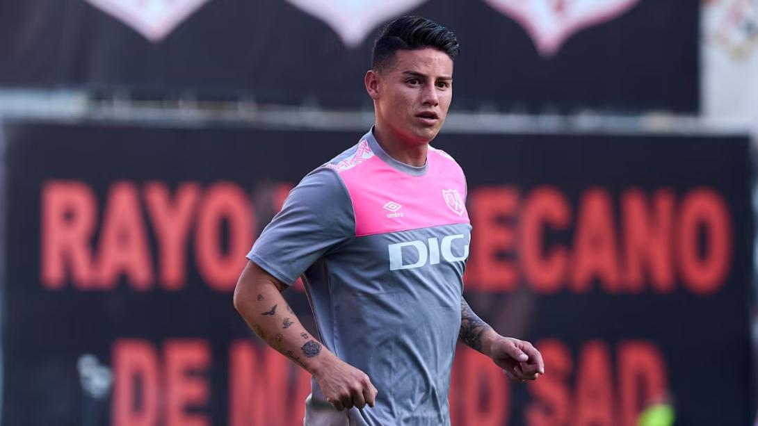James Rodríguez reaparece en el Rayo Vallecano