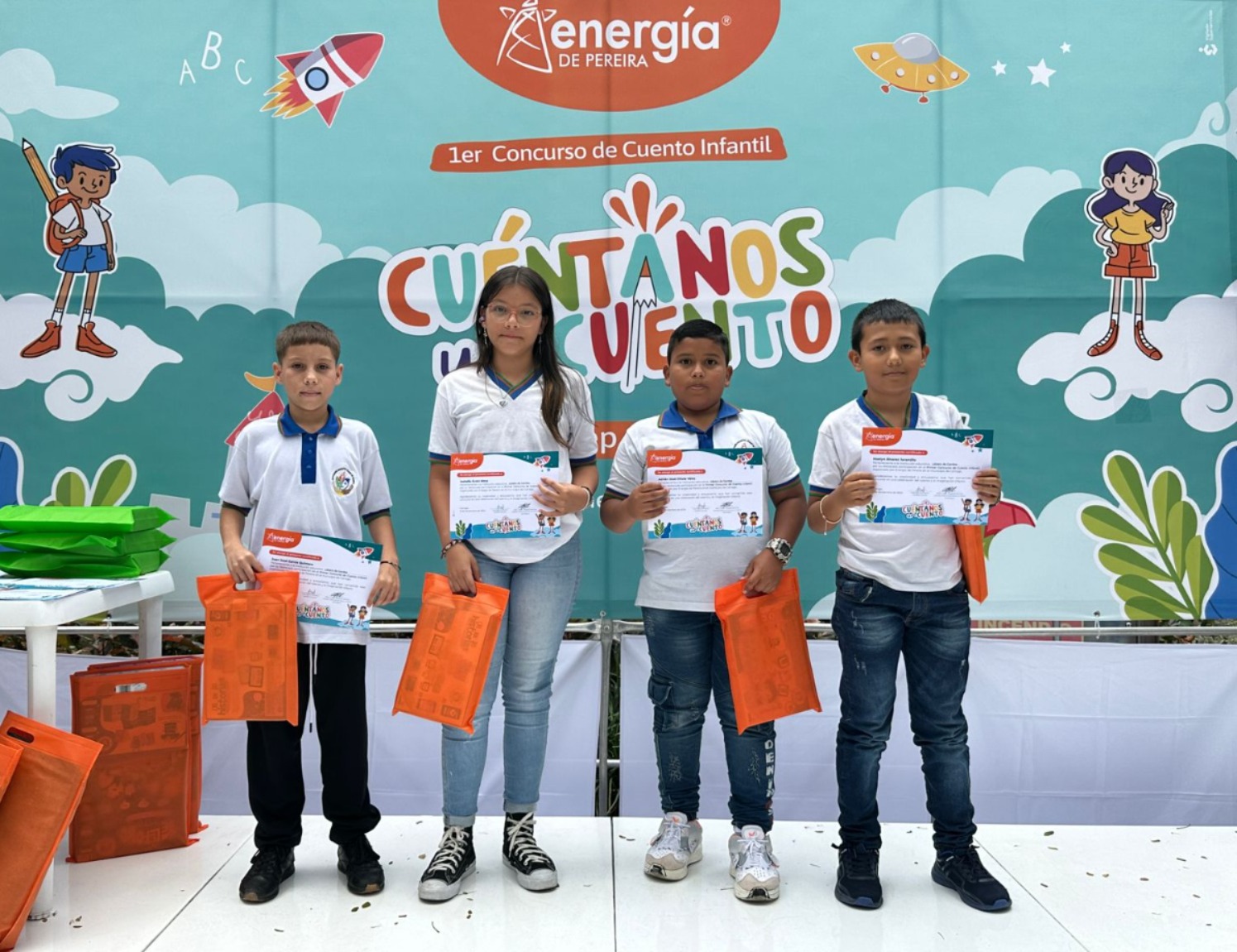 Energía de Pereira premia la creatividad infantil en Cartago