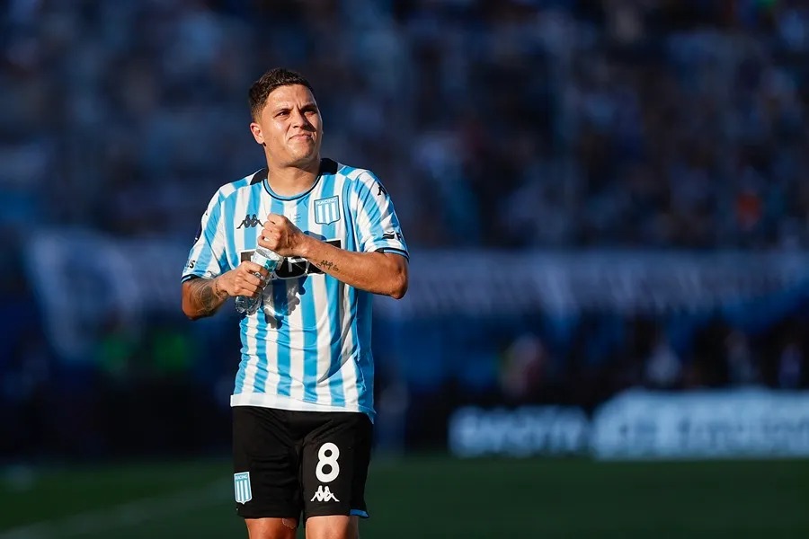 Juan Fernando Quintero celebró cantando, tras ganar la Sudamericana