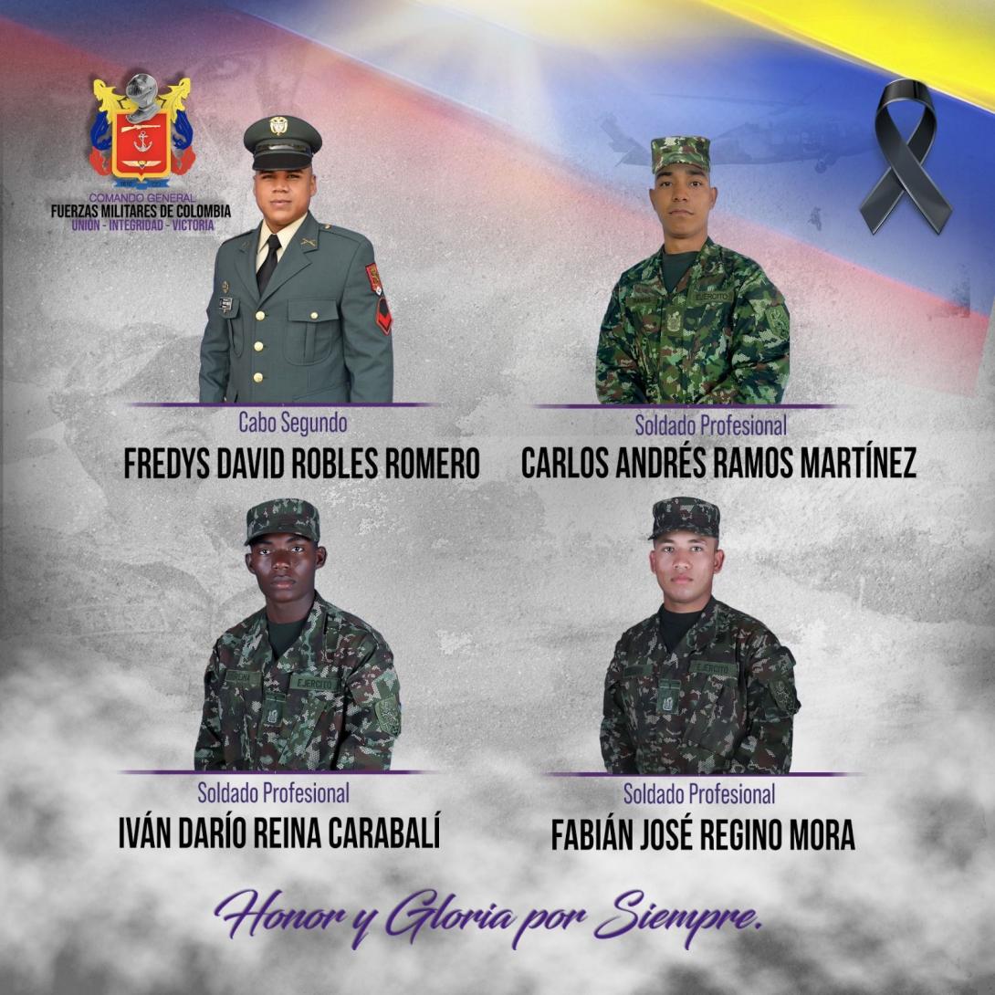 Ataque del ELN deja cinco militares muertos, confirma el Ejército