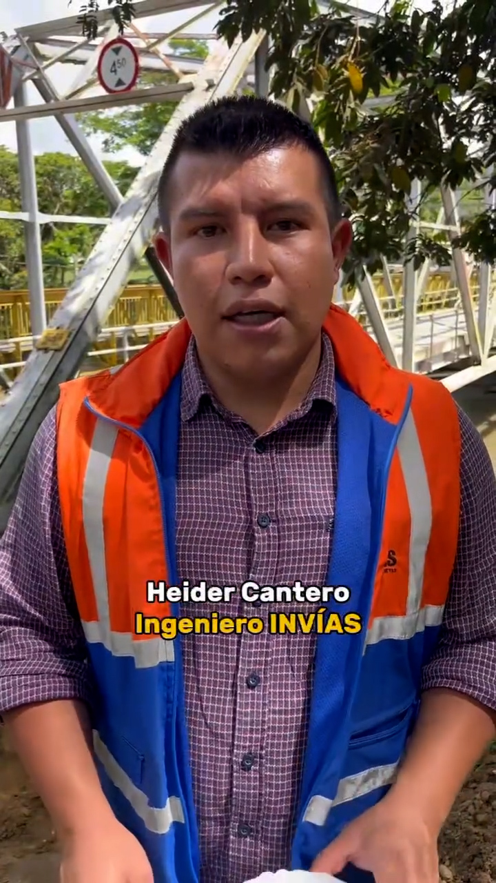 Invías realiza visita técnica al puente Piedras de Moler
