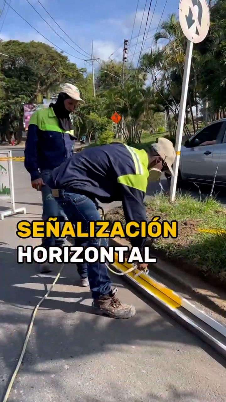 Avanzan obras de señalización horizontal en Calle 10